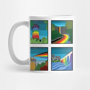 Minneapolis Landmarks Pride 4 Panel Mug